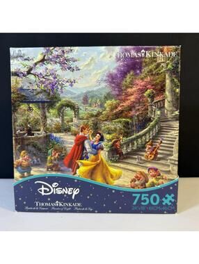 Disney Thomas Kinkade Jigsaw Puzzle 750 Pc "Snow White Dancing in the Sunlight"